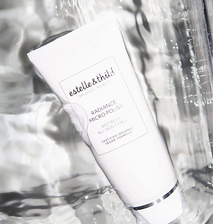 exfoliant, micro polish, radiance, organic, vegan, water