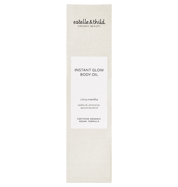 citrus, menthol, body oil, vegan, organic, box