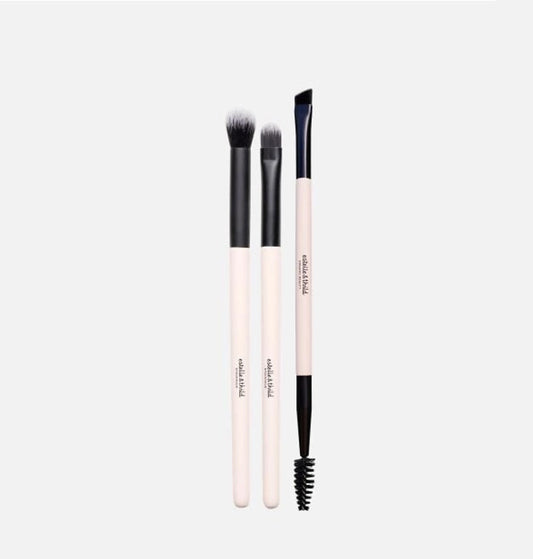 eyeshadow brush, eyebrow brush, 3 piece set