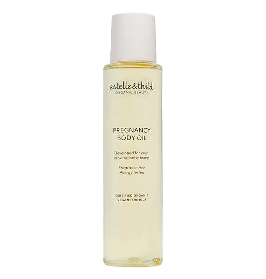 Biocare pregnancy oil, belly oil, certified organic, vegan, fragrance free, allergy tested, tube