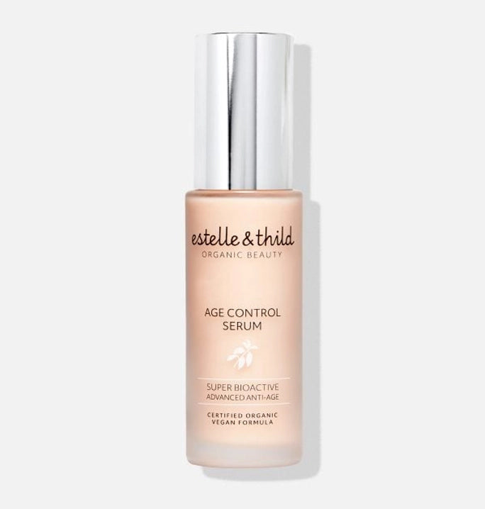 age control serum, anti aging, organic, vegan, wrinkle, bottle