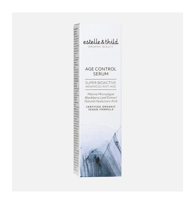 age control serum, anti aging, organic, vegan, wrinkle, box