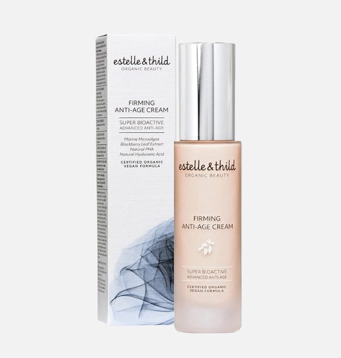 firming cream, anti aging, vegan, firming moisturiser, bottle and box