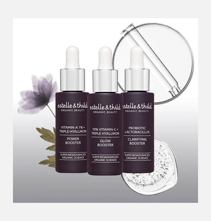 probiotic, clarifying serum, blemish prone, display range