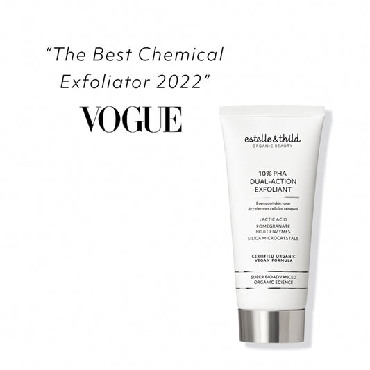 exfoliant, vegan, organic, PHA, award