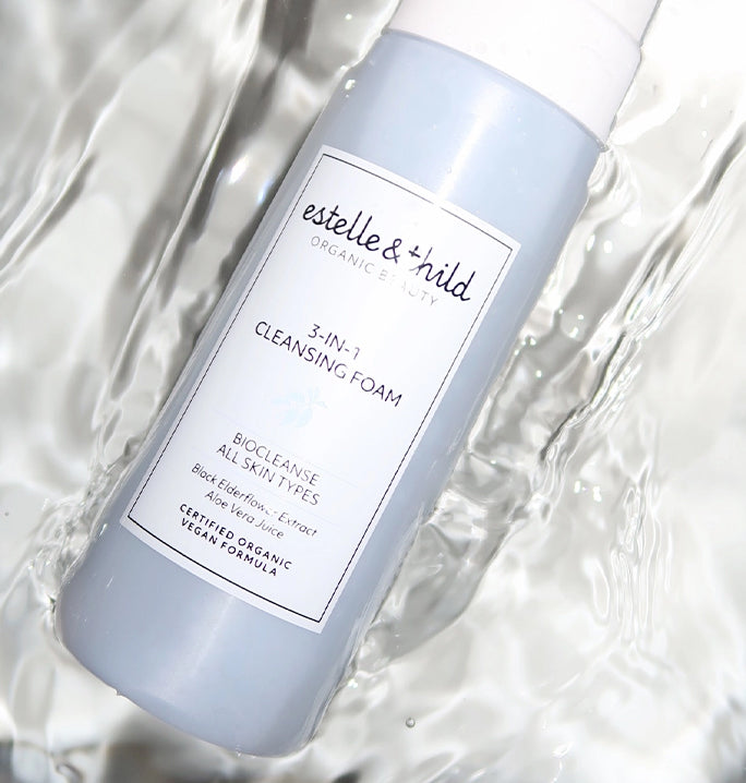 BioCleanse 3 in 1 facial cleansing foam, water