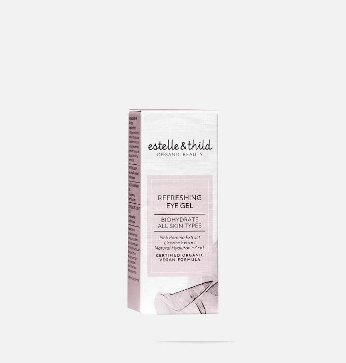 BioHydate eye gel, increased hydration, reduced inflammation, certified organic, vegan, box