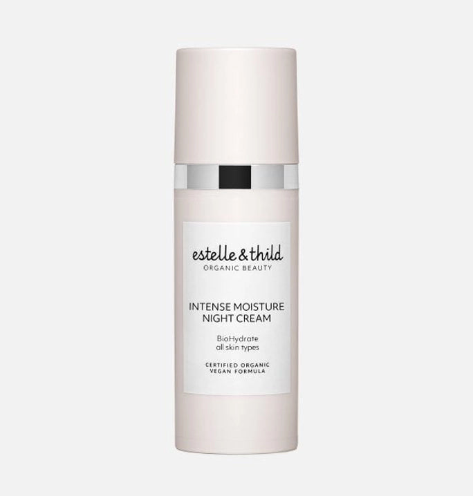 Biohydrate intense moisture night cream, certified organic, vegan, bottle