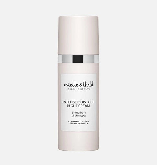 Biohydrate intense moisture night cream, certified organic, vegan, bottle