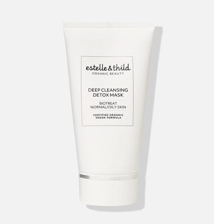 deep cleansing, detox mask, oily skin, normal skin, vegan. organic, tube