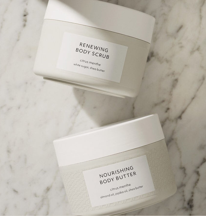 organic, vegan, body scrub, body butter, citrus, display