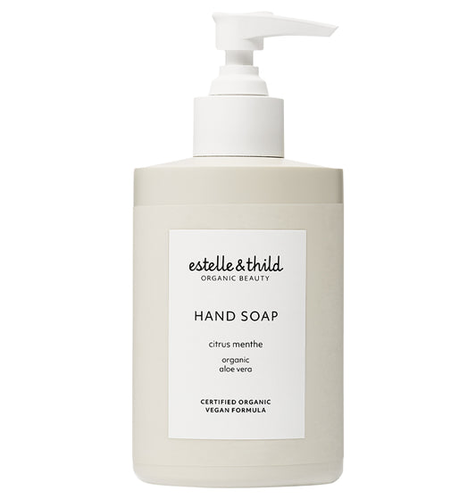 citrus, menthol, hand soap, vegan, organic, bottle
