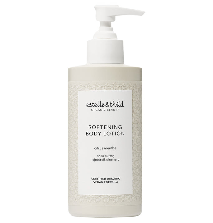 body lotion, vegan, organic, citrus, shea butter, jojoba oil, aloe vera, bottle