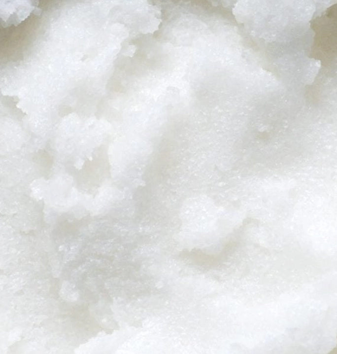 coconut, body scrub, vegan, organic, texture