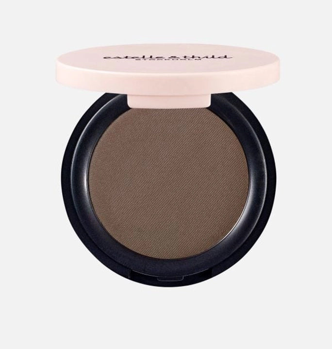 eyebrow powder, soft brown, vegan, organic, packet
