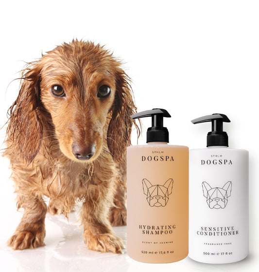 dog shampoo, dog conditioner, sensitive dog, hydrating shampoo