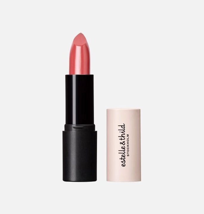 Mineral, long lasting lipstick, vegan, organic, magnolia, stick and lid