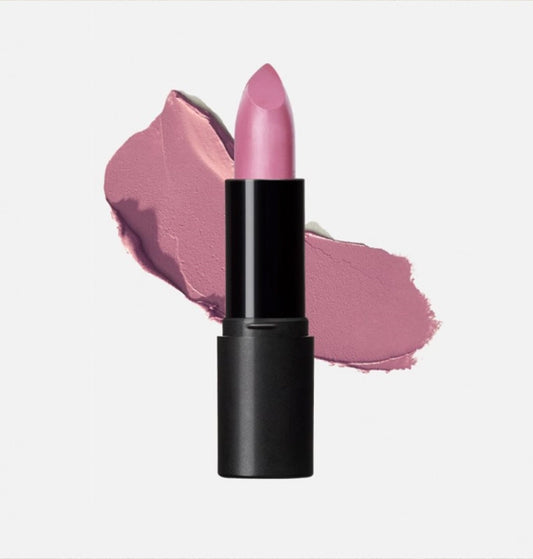 mineral, lipstick, long lasting, vegan, organic, pretty pink, stick and sample