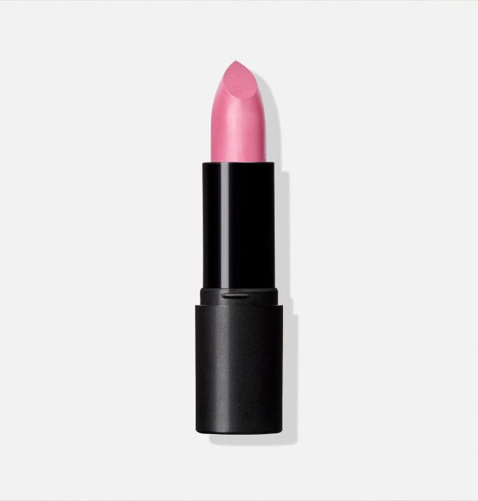 mineral, lipstick, long lasting, vegan, organic, pretty pink, stick 