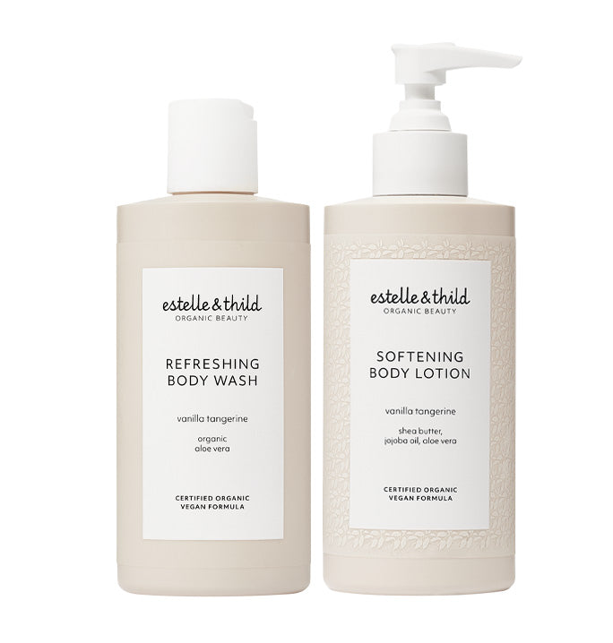 body wash, body lotion, organic, vegan, bundle, gift pack