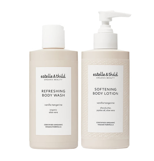 body wash, body lotion, organic, vegan, bundle, gift pack
